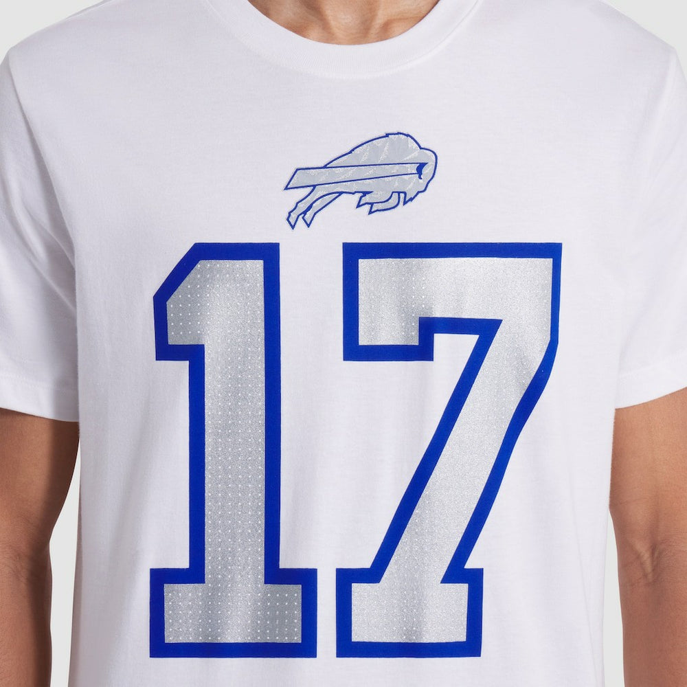 Josh Allen Buffalo Bills 2025 Rivalries Collection Player Name & Number T-Shirt White - Nike