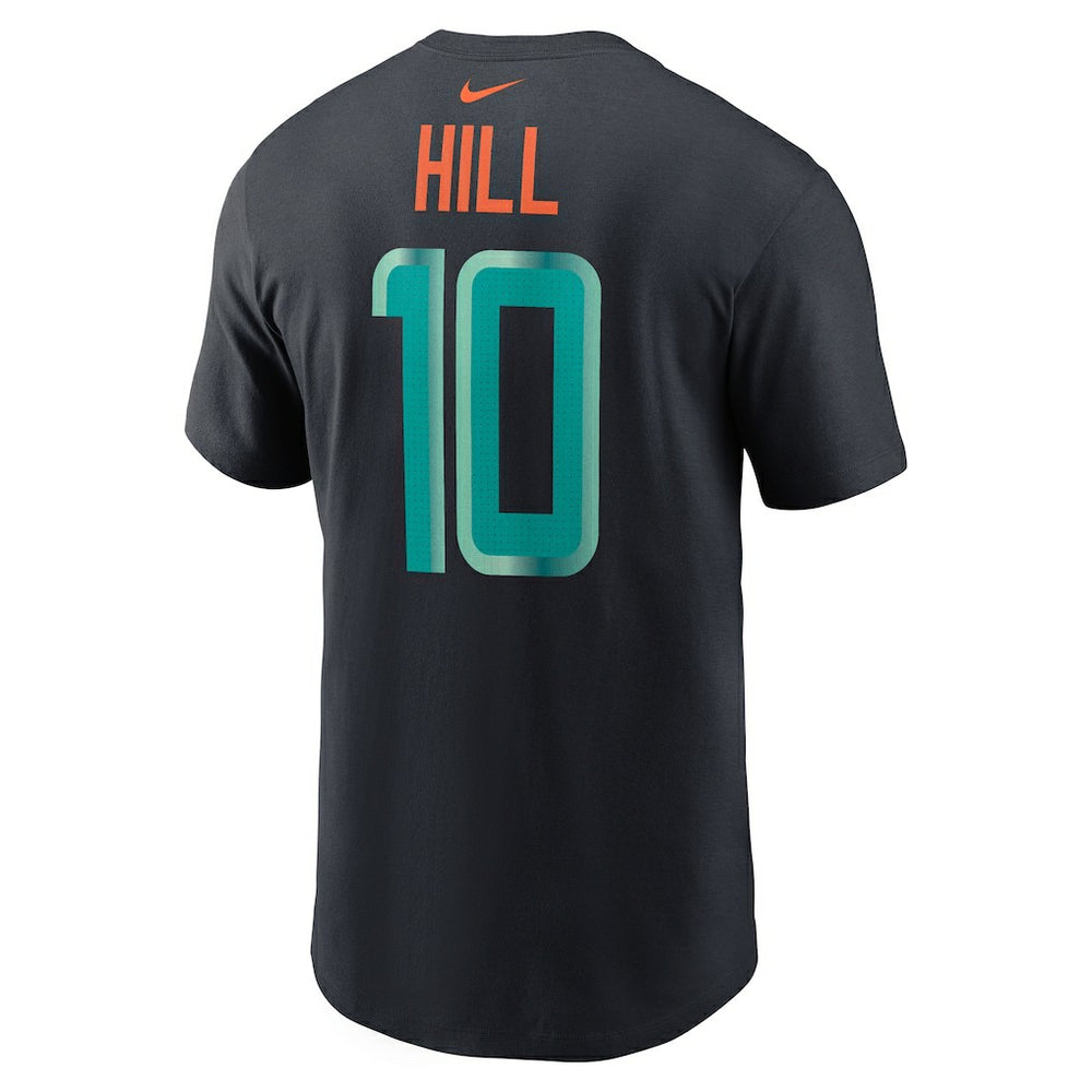 Tyreek Hill Miami Dolphins 2025 Rivalries Collection Player Name & Number T-Shirt Pitch Blue - Nike