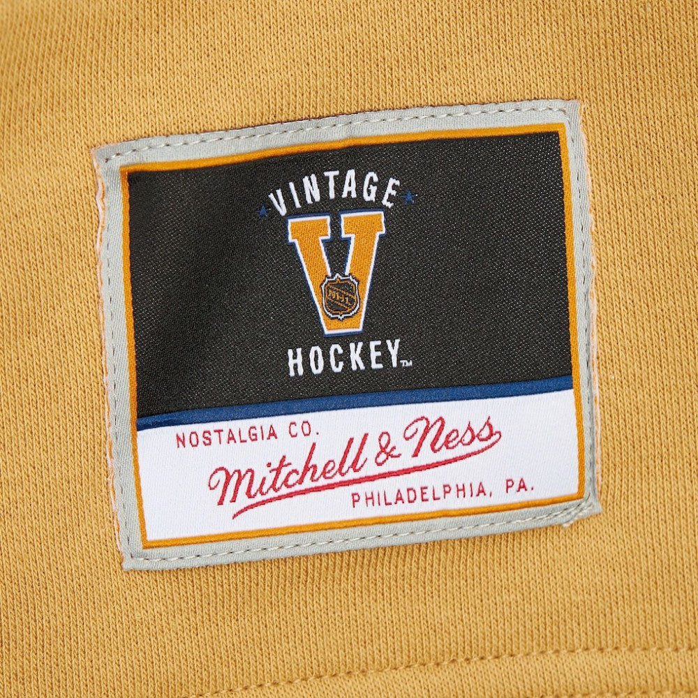 Vegas Golden Knights Mitchell & Ness Women's Heritage Lace-Up Pullover Sweatshirt Black