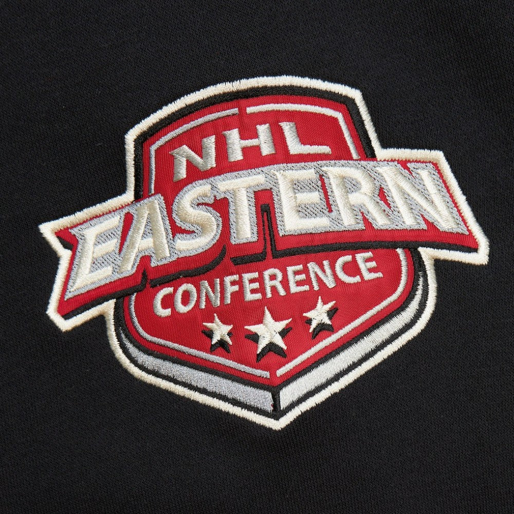 Boston Bruins Mitchell & Ness Women's Heritage Lace-Up Pullover Sweatshirt Black