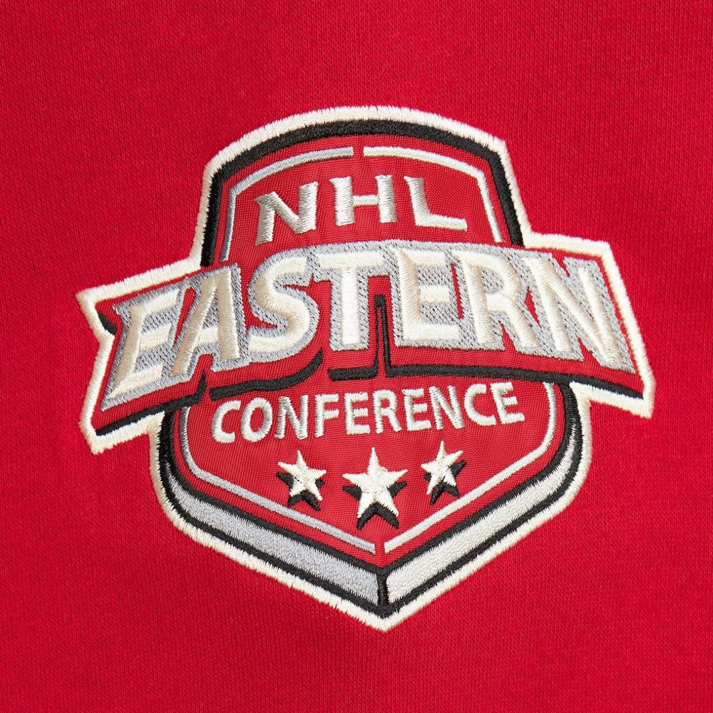 Detroit Red Wings - Mitchell & Ness Women's Heritage Lace-Up Pullover Sweatshirt Red