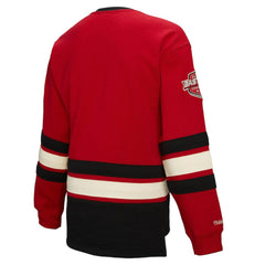 New Jersey Devils - Mitchell & Ness Women's Heritage Lace-Up Pullover Sweatshirt Red