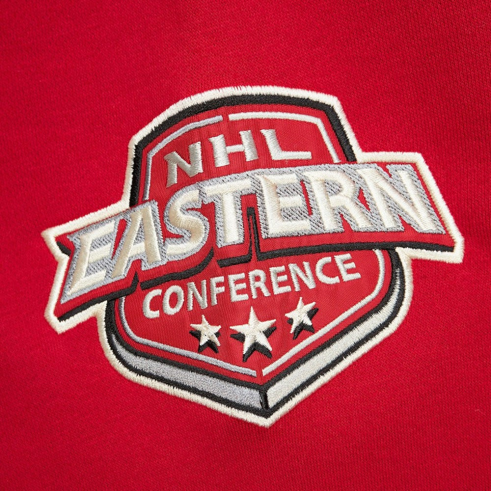 New Jersey Devils - Mitchell & Ness Women's Heritage Lace-Up Pullover Sweatshirt Red