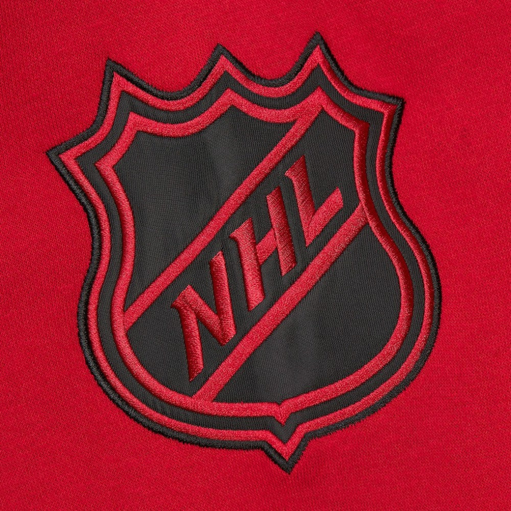 New Jersey Devils - Mitchell & Ness Women's Heritage Lace-Up Pullover Sweatshirt Red
