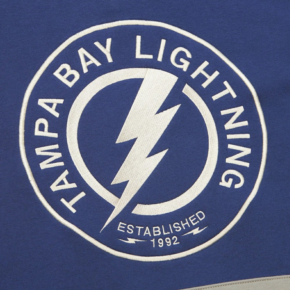 Tampa Bay Lightning - Mitchell & Ness Women's Heritage Lace-Up Pullover Sweatshirt Blue