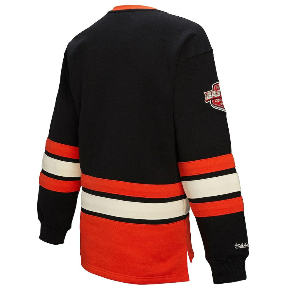 Philadelphia Flyers - Mitchell & Ness Women's Heritage Lace-Up Pullover Sweatshirt Black