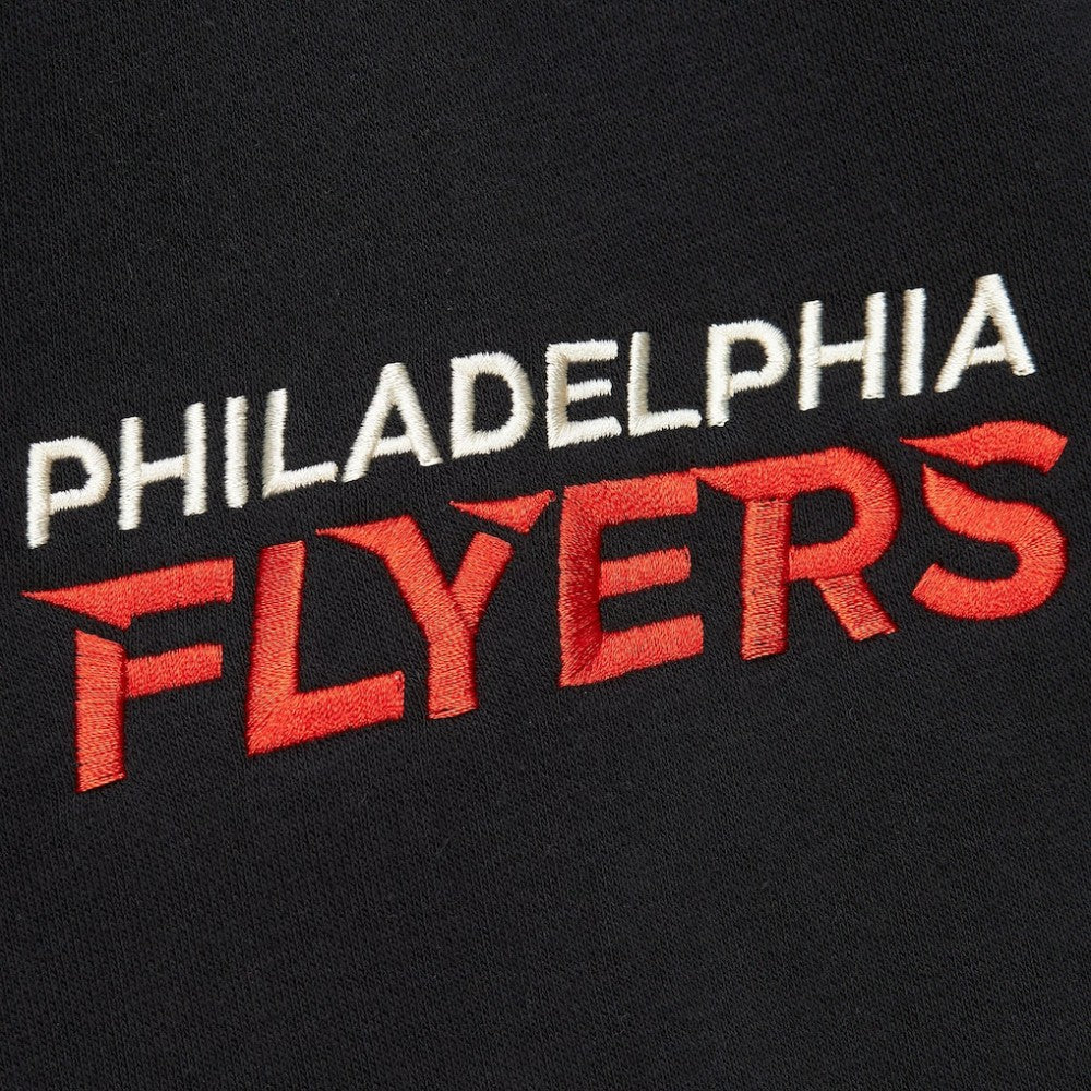 Philadelphia Flyers - Mitchell & Ness Women's Heritage Lace-Up Pullover Sweatshirt Black