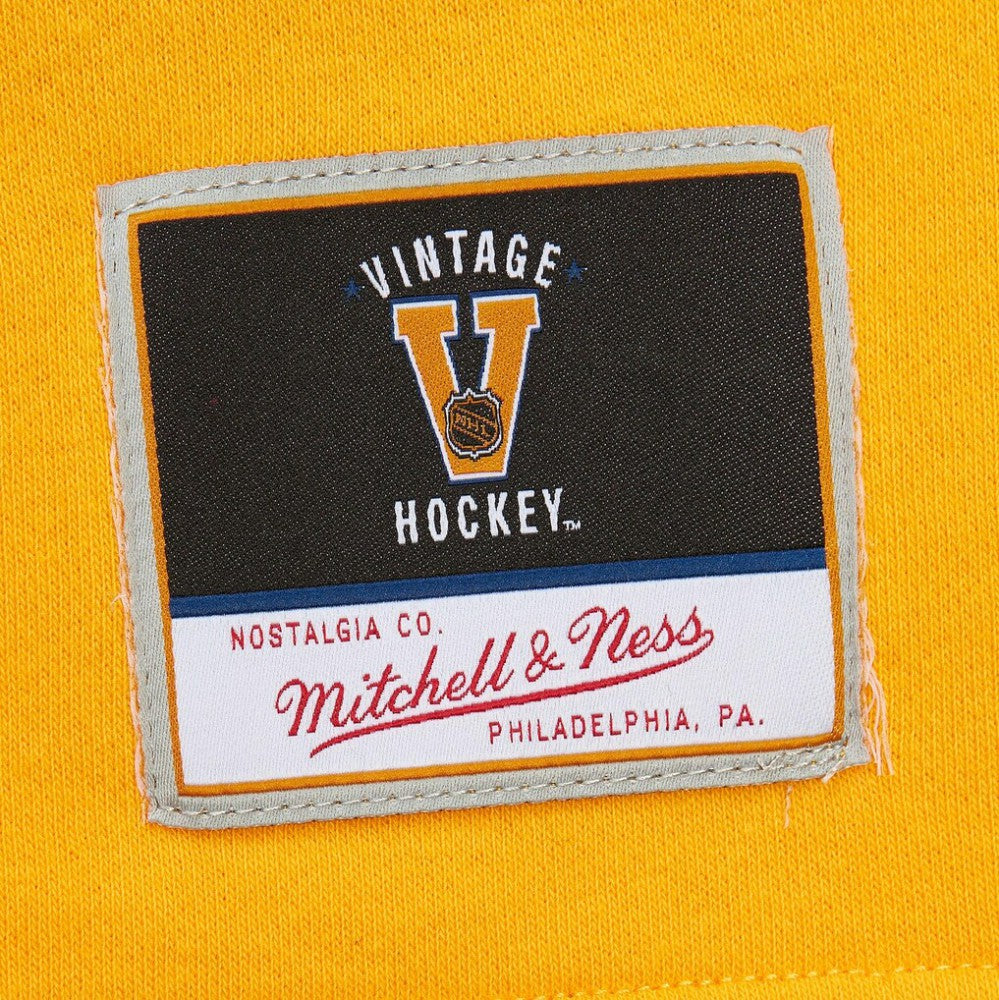 Pittsburgh Penguins Mitchell & Ness Women's Heritage Lace-Up Pullover Sweatshirt Black