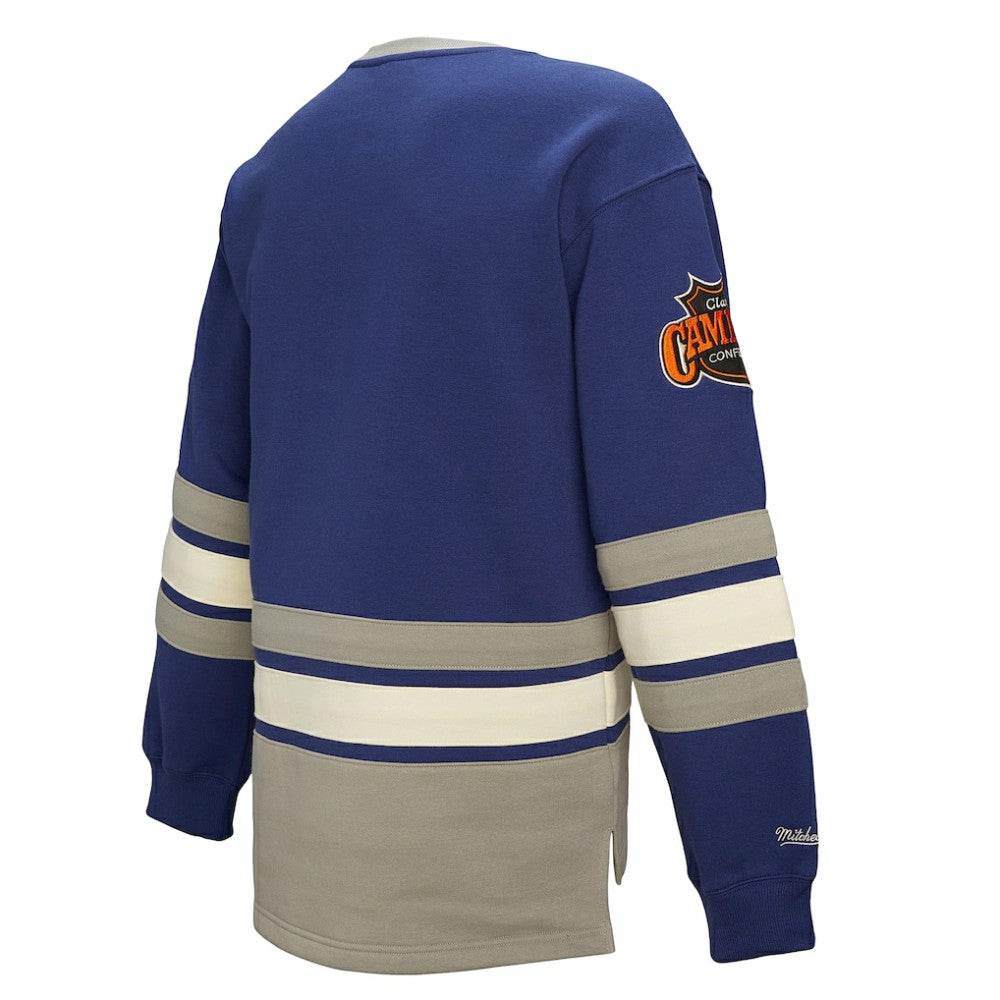 Toronto Maple Leafs - Mitchell & Ness Women's Heritage Lace-Up Pullover Sweatshirt Blue
