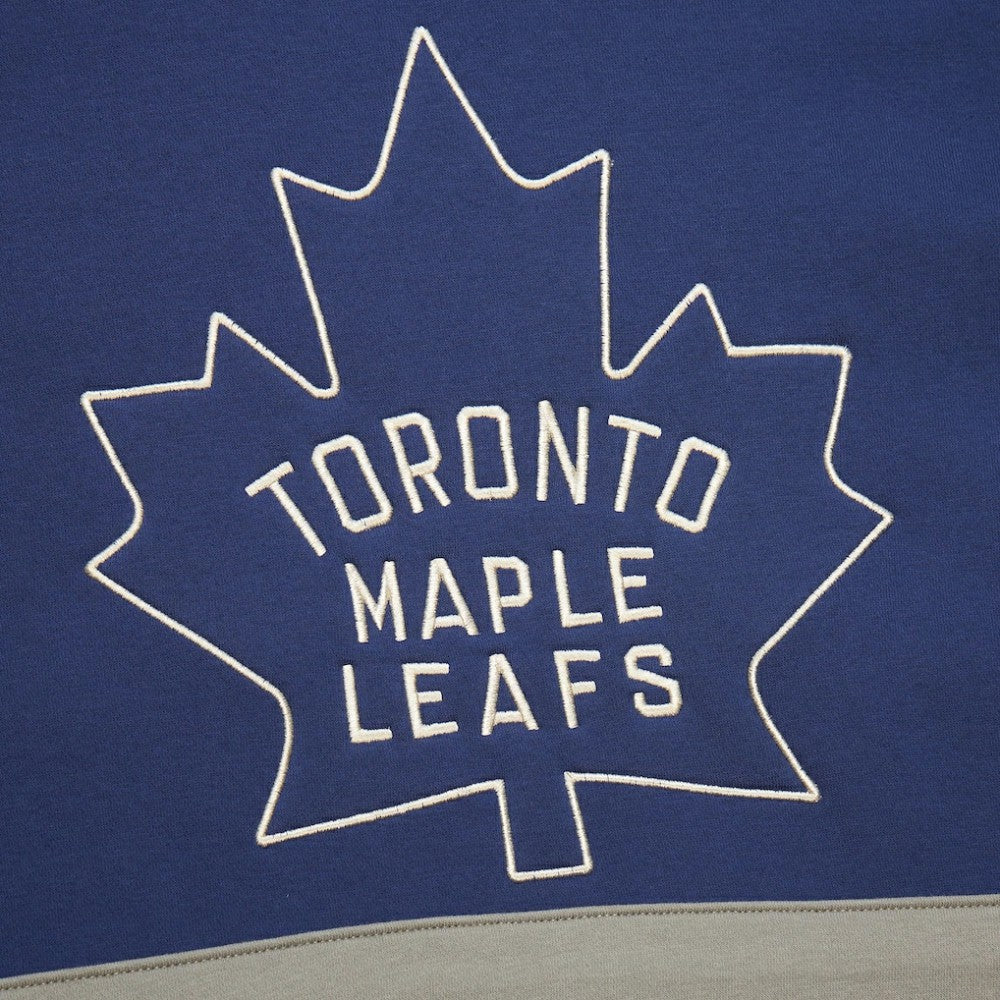 Toronto Maple Leafs - Mitchell & Ness Women's Heritage Lace-Up Pullover Sweatshirt Blue