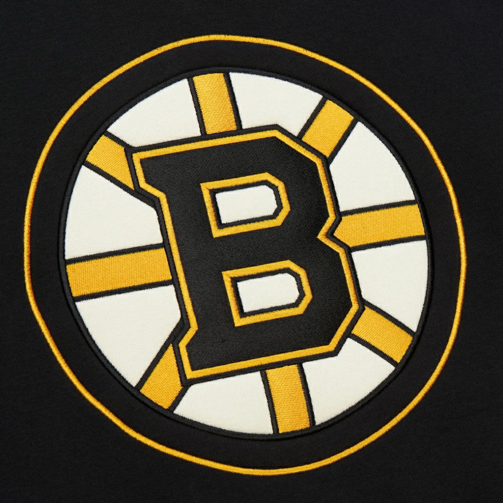 Boston Bruins Heritage Lace-Up Pullover Sweatshirt Black