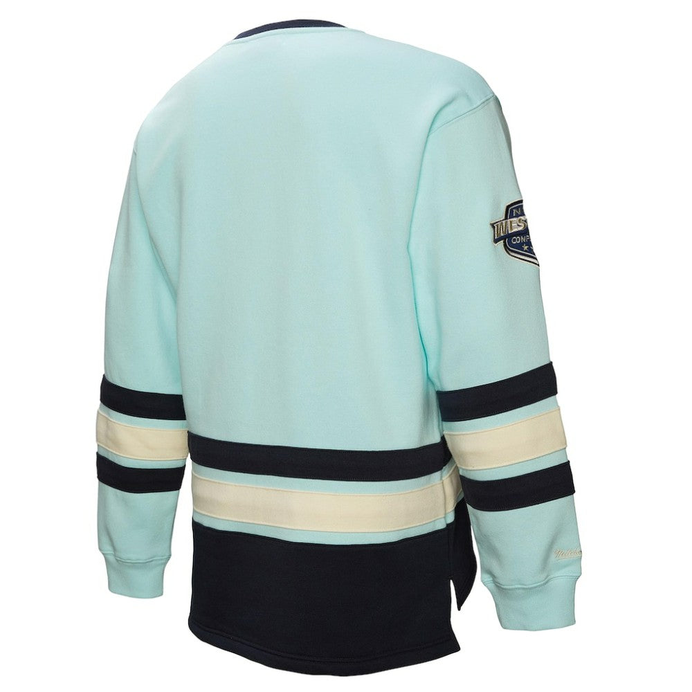 Seattle Kraken Heritage Lace-Up Pullover Sweatshirt Light Blue