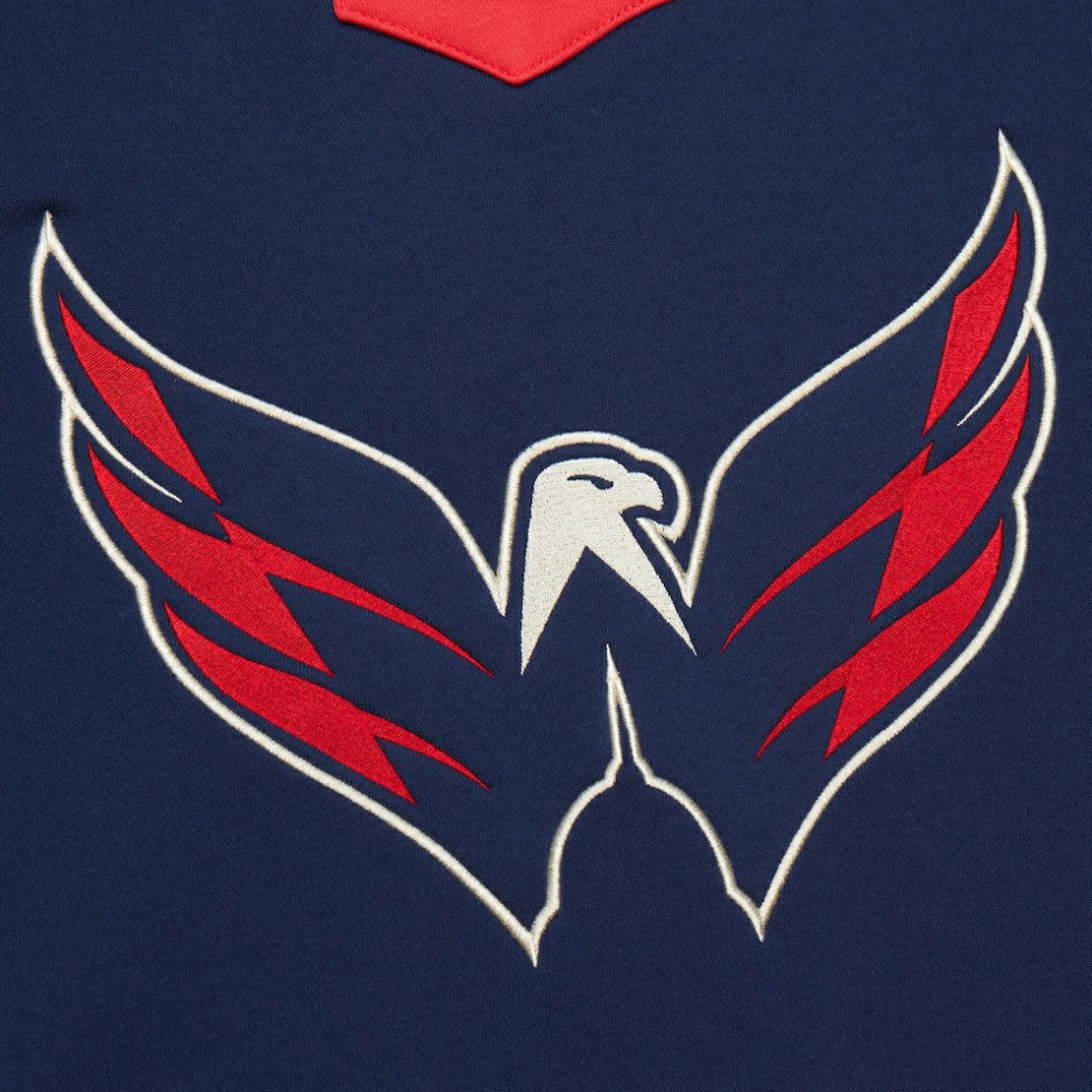 Washington Capitals Heritage Lace-Up Pullover Sweatshirt Navy
