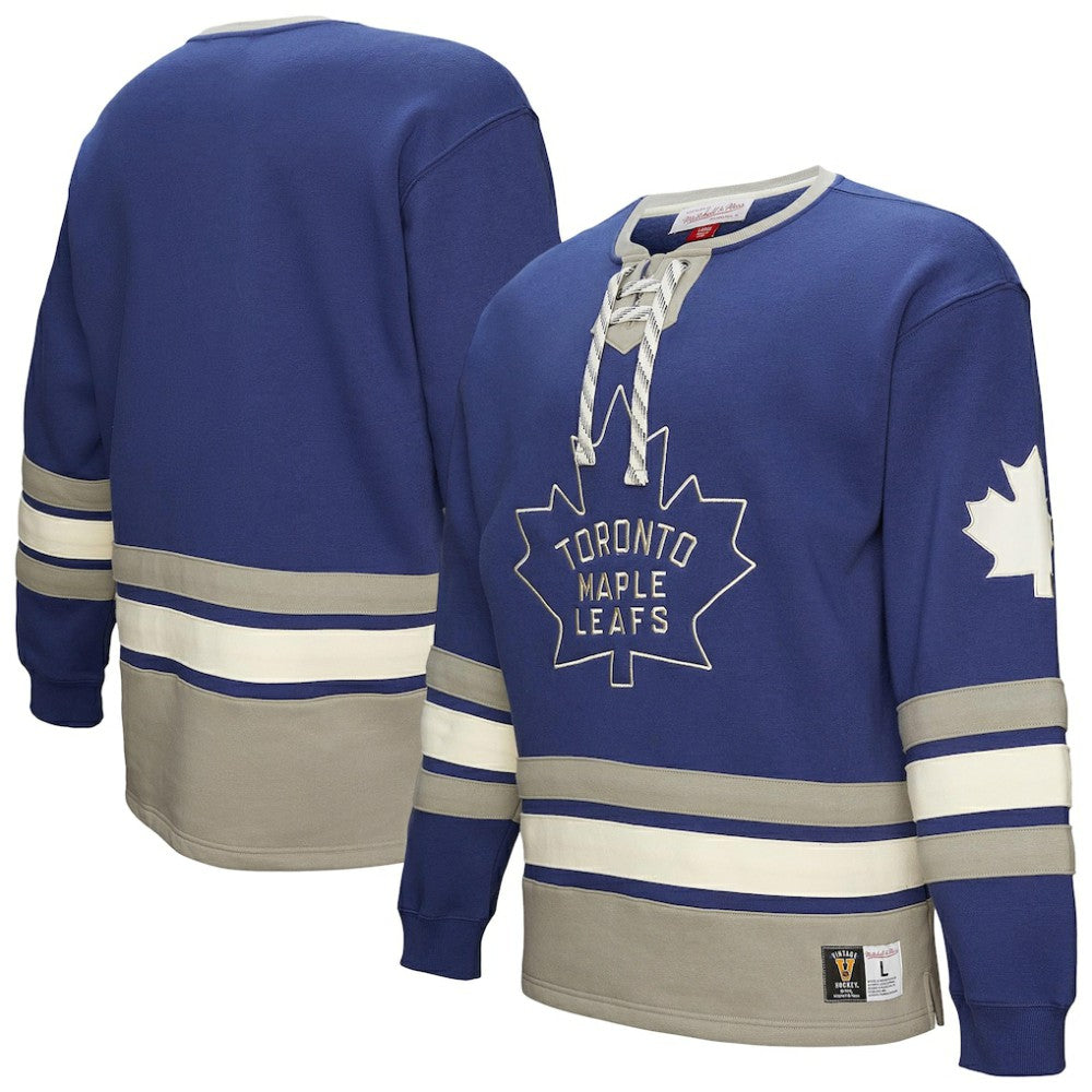 Toronto Maple Leafs - Heritage Lace-Up Pullover Sweatshirt Blue