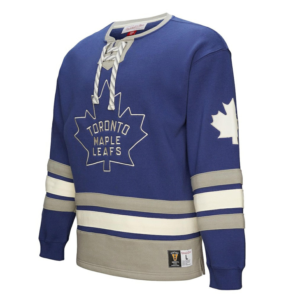 Toronto Maple Leafs - Heritage Lace-Up Pullover Sweatshirt Blue
