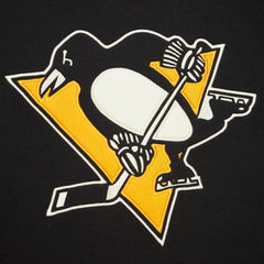 Pittsburgh Penguins Heritage Lace-Up Pullover Sweatshirt Black