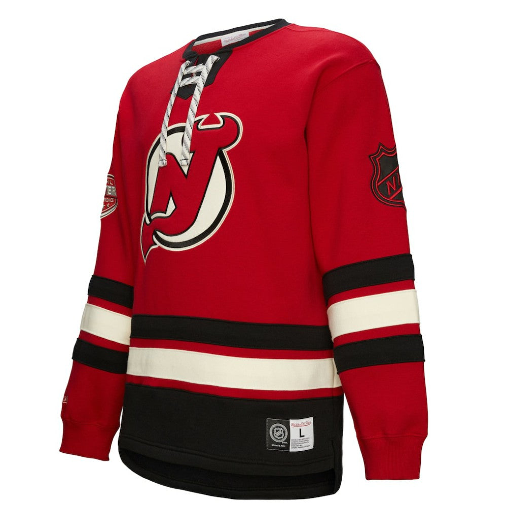 New Jersey Devils - Heritage Lace-Up Pullover Sweatshirt Red