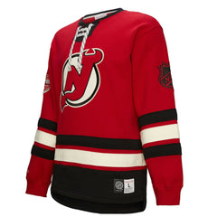 New Jersey Devils - Heritage Lace-Up Pullover Sweatshirt Red