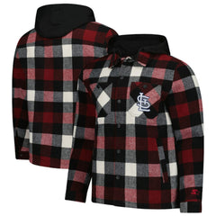 St. Louis Cardinals Starter Sherpa Full-Zip Hoodie Jacket discount
