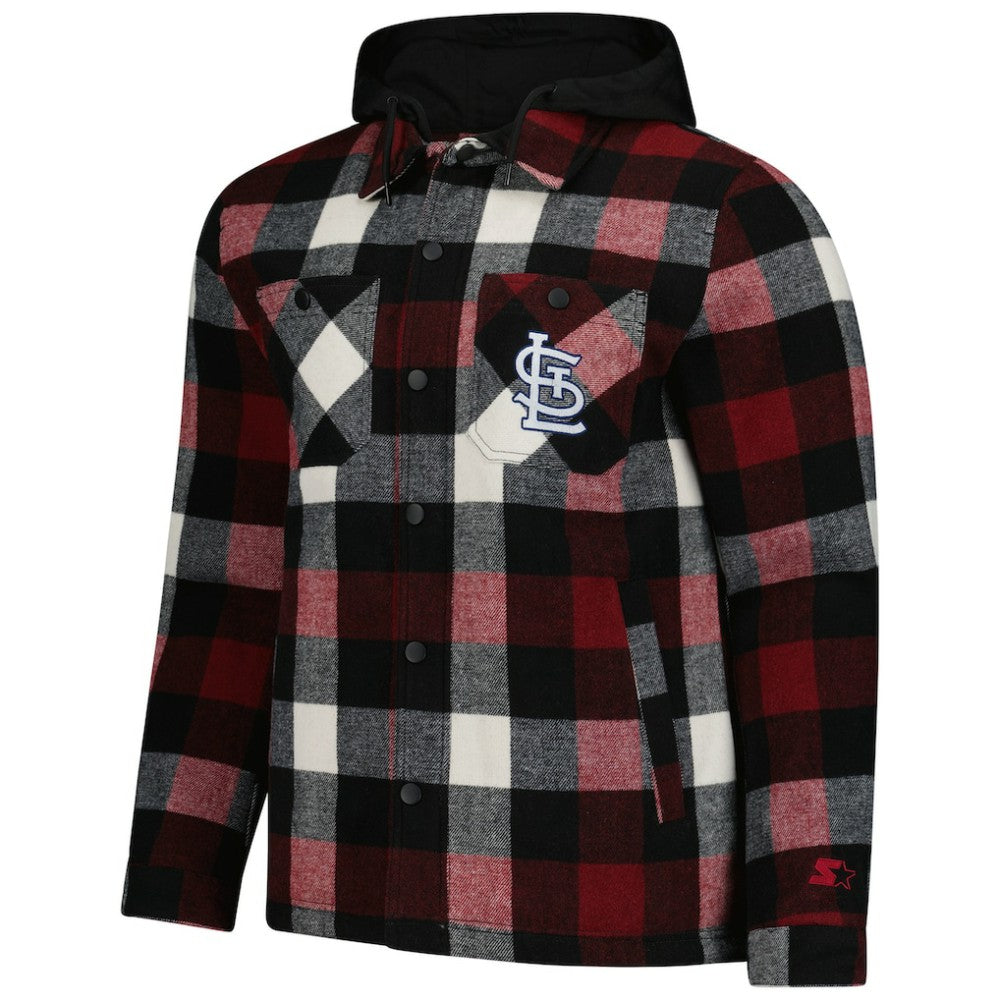 St. Louis Cardinals Starter Sherpa Full-Zip Hoodie Jacket discount
