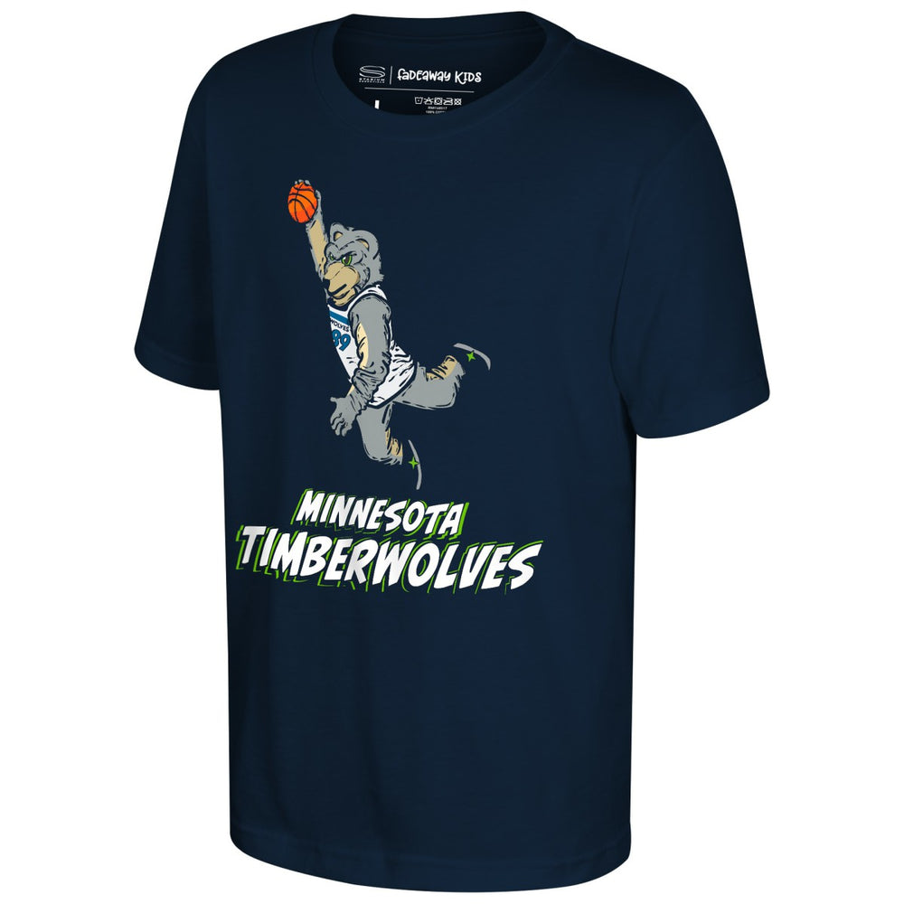 NBA - Minnesota Timberwolves Stadium Essentials Youth Mascot Air T-Shirt - Navy
