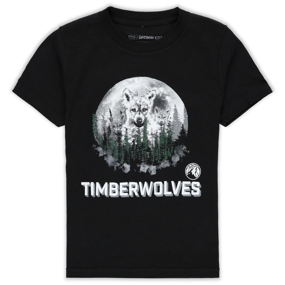 NBA - Minnesota Timberwolves Stadium Essentials Youth Mascot T-Shirt - Black