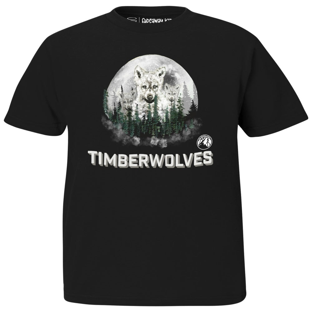 NBA - Minnesota Timberwolves Stadium Essentials Youth Mascot T-Shirt - Black