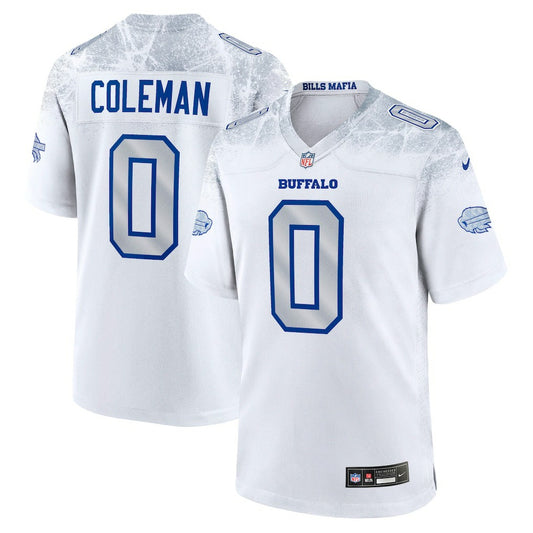 Keon Coleman Buffalo Bills 2025 Rivalries Collection Game Jersey - White | NFL Jerseys