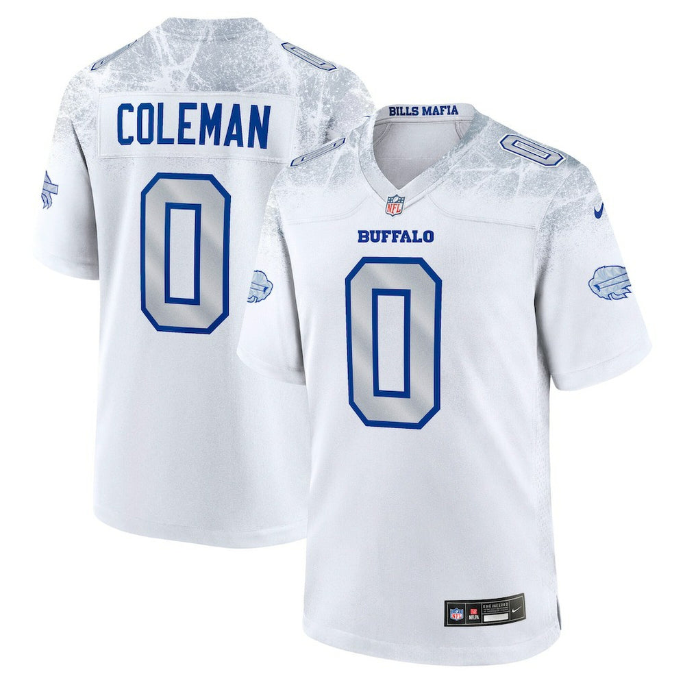 Keon Coleman Buffalo Bills 2025 Rivalries Collection Game Jersey White - Nike