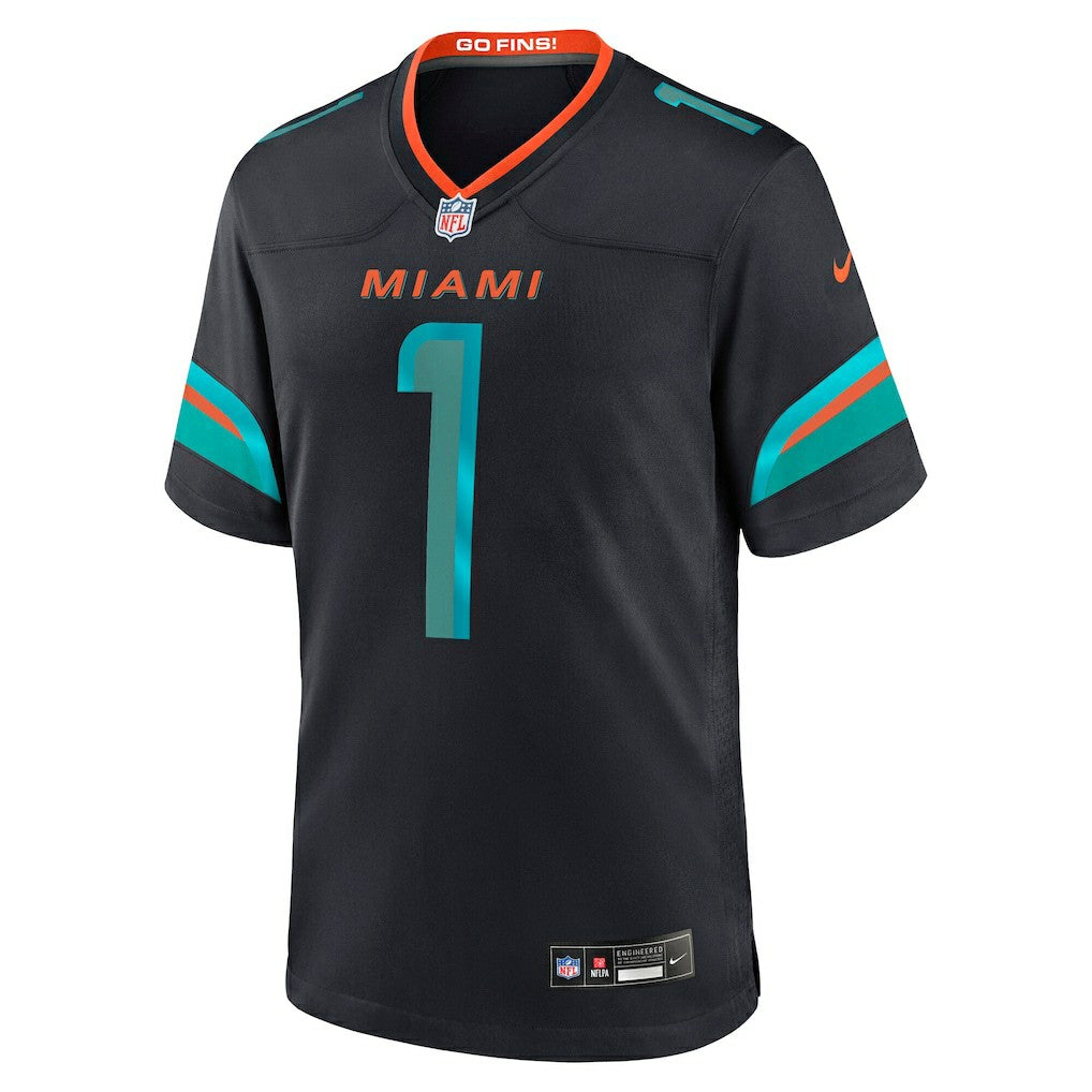 Tua Tagovailoa Miami Dolphins 2025 Rivalries Collection Game Jersey Pitch Blue - Nike
