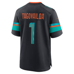 Tua Tagovailoa Miami Dolphins 2025 Rivalries Collection Game Jersey Pitch Blue - Nike