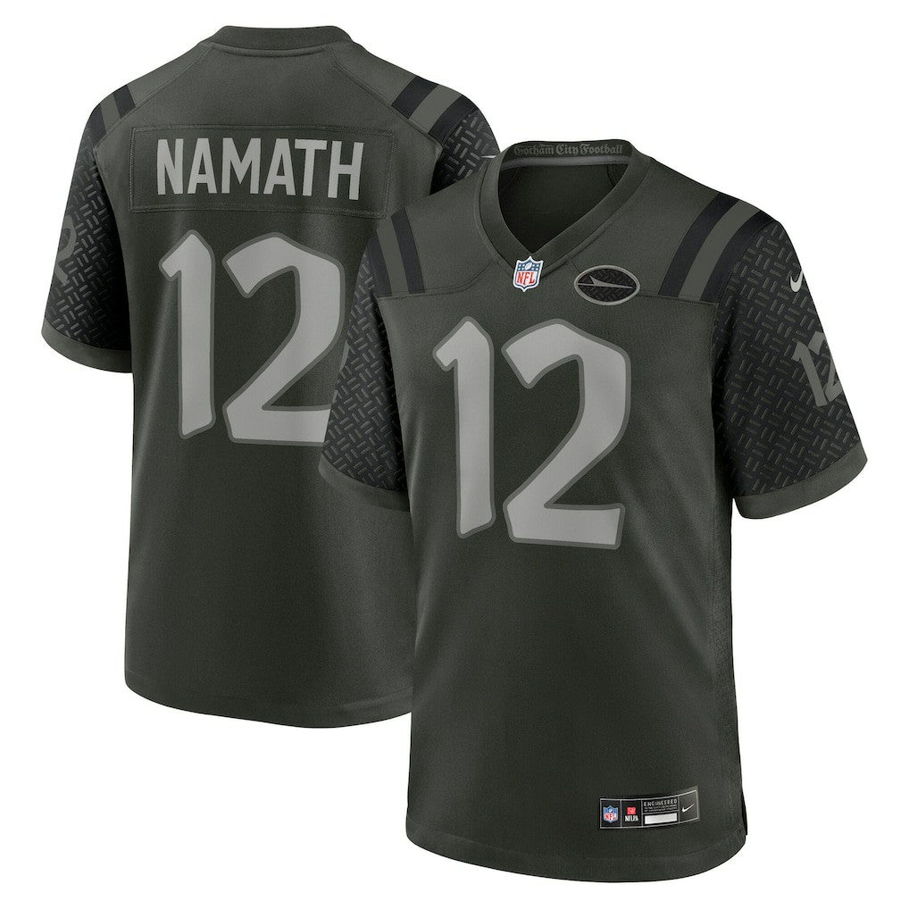 Joe Namath New York Jets 2025 Rivalries Collection Retired Player Game Jersey Gotham Green - Nike