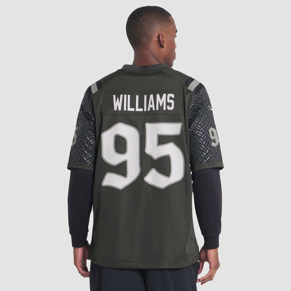 Quinnen Williams New York Jets 2025 Rivalries Collection Game Jersey Gotham Green - Nike