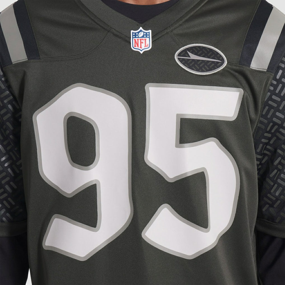 Quinnen Williams New York Jets 2025 Rivalries Collection Game Jersey Gotham Green - Nike
