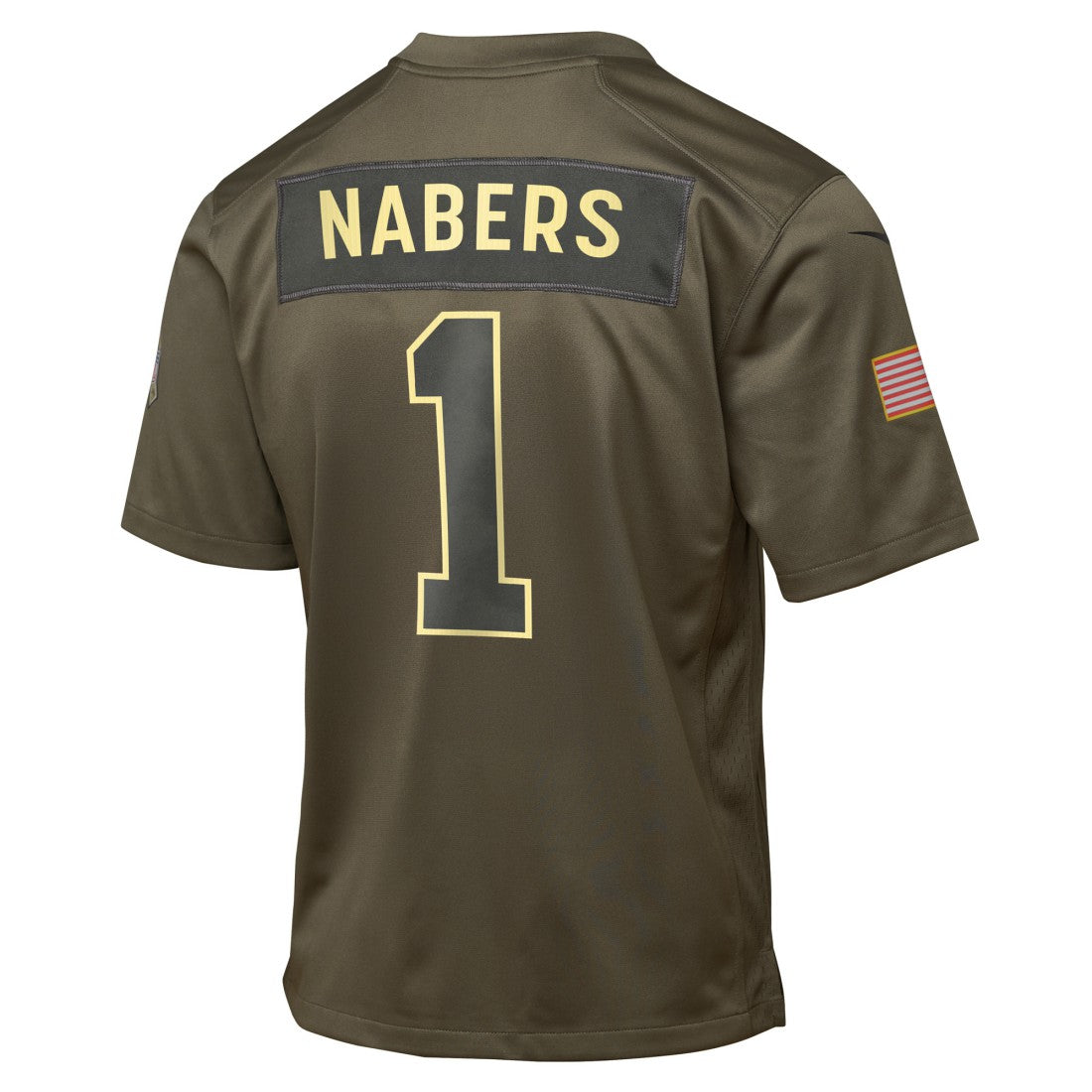 Malik Nabers New York Giants Youth 2025 Salute to Service Game Jersey Olive - Nike