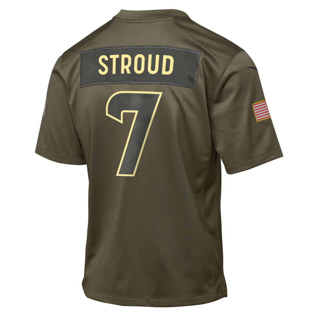 C.J. Stroud Houston Texans Youth 2025 Salute to Service Game Jersey Olive - Nike