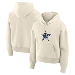 Dallas Cowboys Women's Dove Legacy Pullover Hoodie Cream - Fanatics