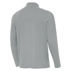 Pittsburgh Steelers Antigua St Patrick Day Intent Quarter-Zip Pullover Top Gray - NFL