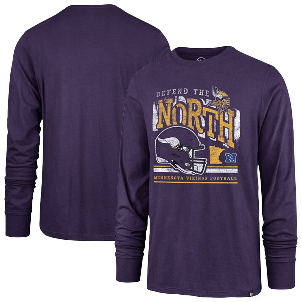 Minnesota Vikings '47 Regional Super Rival Long Sleeve T-Shirt Purple - 47 brand