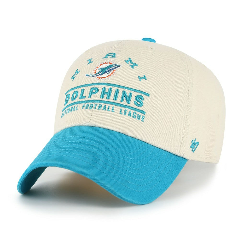 Miami Dolphins '47 Windham Clean Up Adjustable Hat Natural - 47 brand