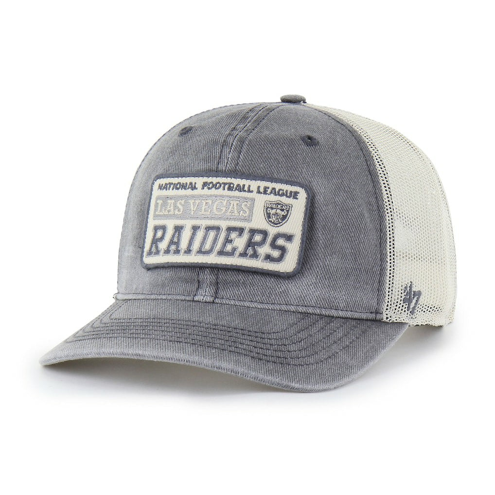 Las Vegas Raiders '47 Canteen Relaxed Trucker Adjustable Hat Charcoal - 47 brand