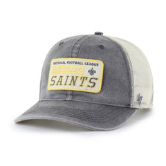 New Orleans Saints '47 Canteen Relaxed Trucker Adjustable Hat Charcoal - 47 brand