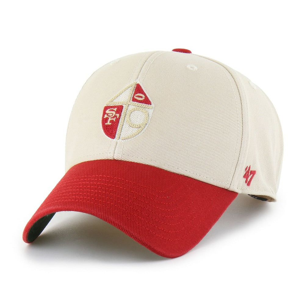 San Francisco 49ers '47 Fairfield MVP Throwback Adjustable Hat Cream/Scarlet - 47 brand