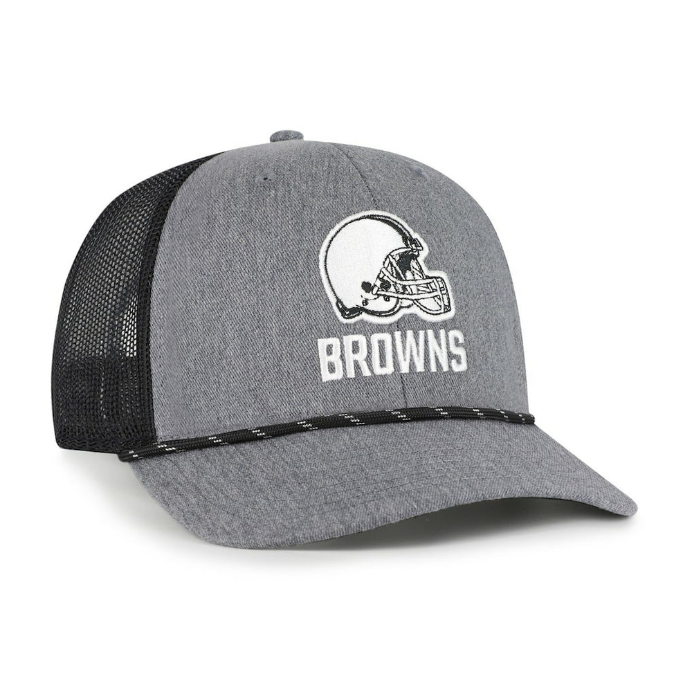 Cleveland Browns '47 Carbon Rope Trucker Adjustable Hat Heather Charcoal - 47 brand