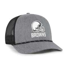 Cleveland Browns '47 Carbon Rope Trucker Adjustable Hat Heather Charcoal - 47 brand