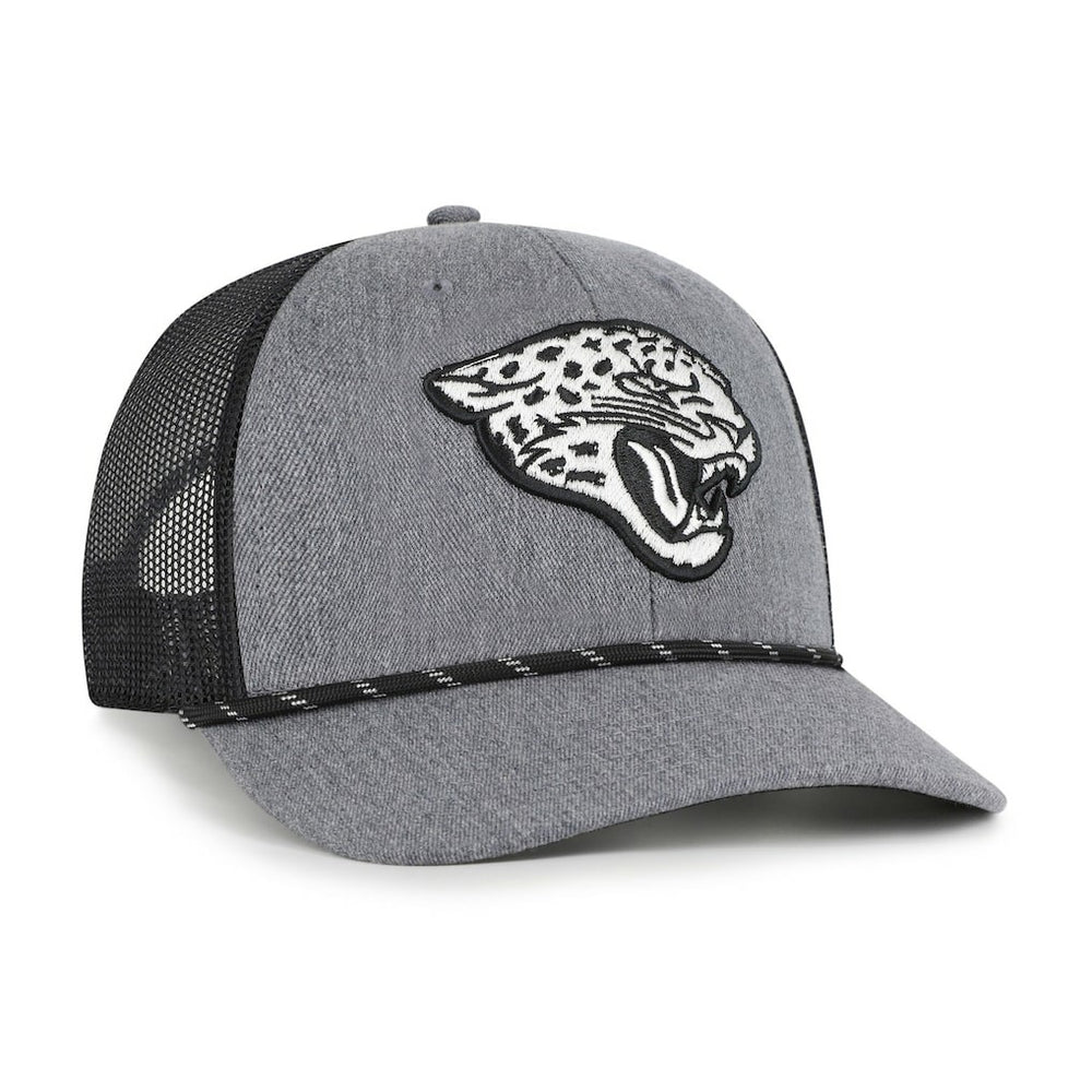 Jacksonville Jaguars '47 Carbon Rope Trucker Adjustable Hat Heather Charcoal - 47 brand