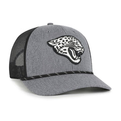 Jacksonville Jaguars '47 Carbon Rope Trucker Adjustable Hat Heather Charcoal - 47 brand