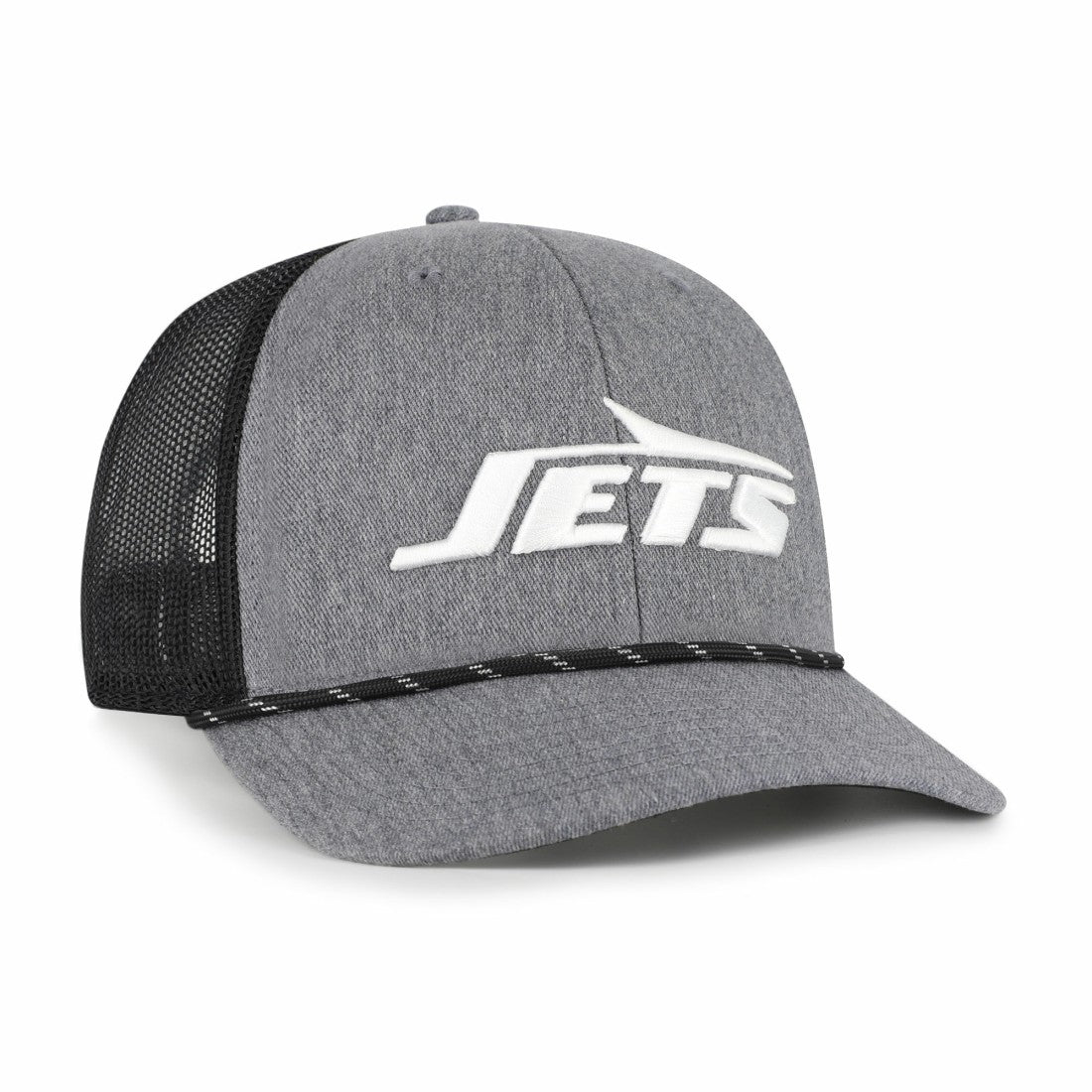 New York Jets '47 Carbon Rope Trucker Adjustable Hat Heather Charcoal - 47 brand