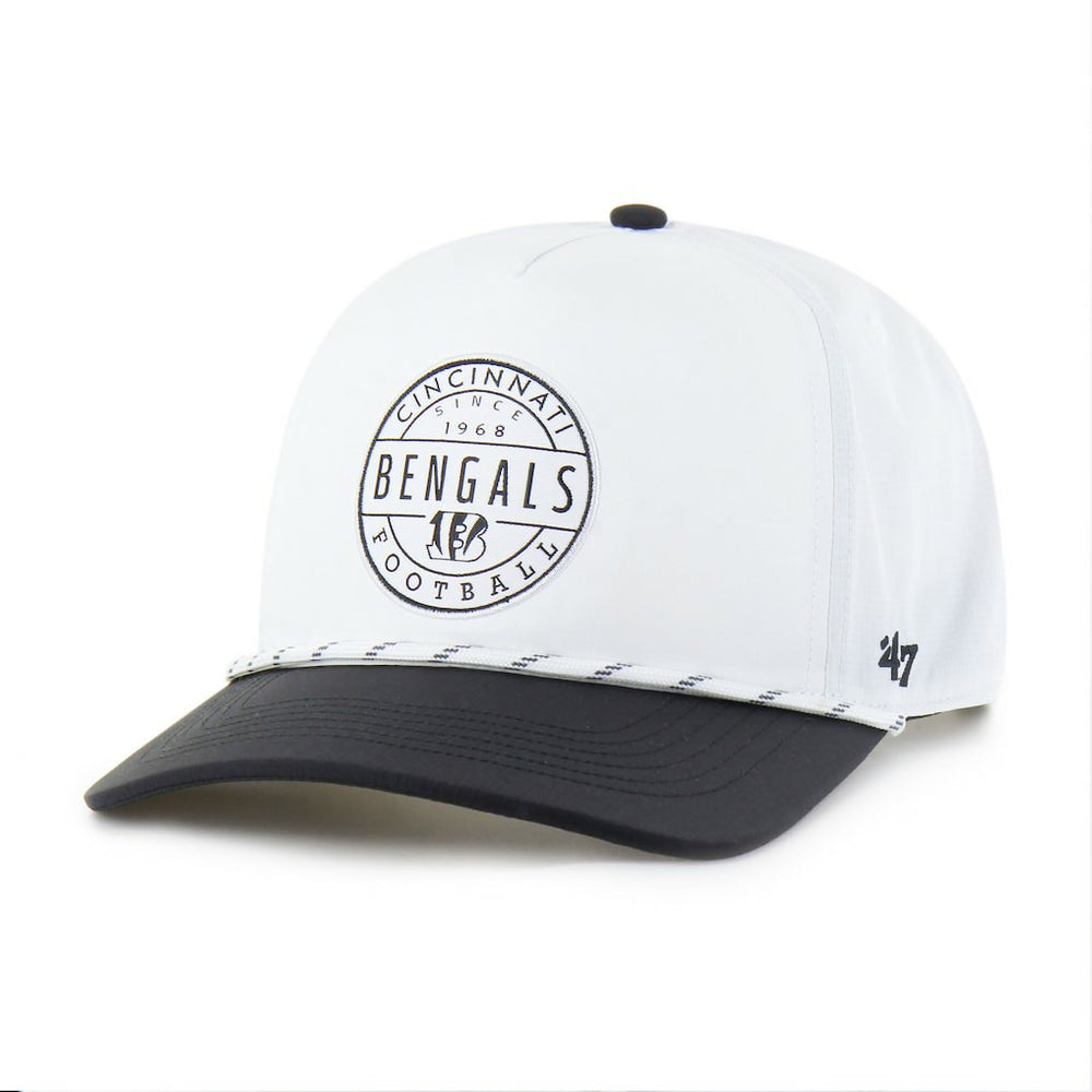 Cincinnati Bengals '47 Suburbia Hitch Two-Tone Adjustable Hat White/Black - 47 brand