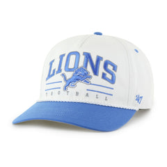 Detroit Lions '47 Roscoe Two-Toned Hitch Adjustable Hat White/Blue - 47 brand